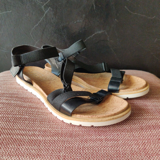 Kaari Black Sandals Size 8.5