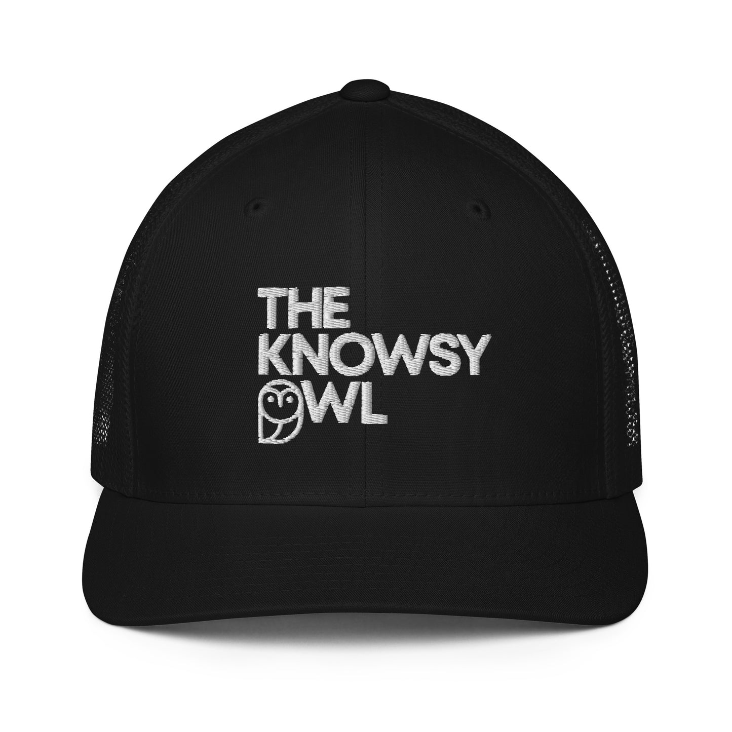 The Knowsy Owl Closed-Back Trucker Hat